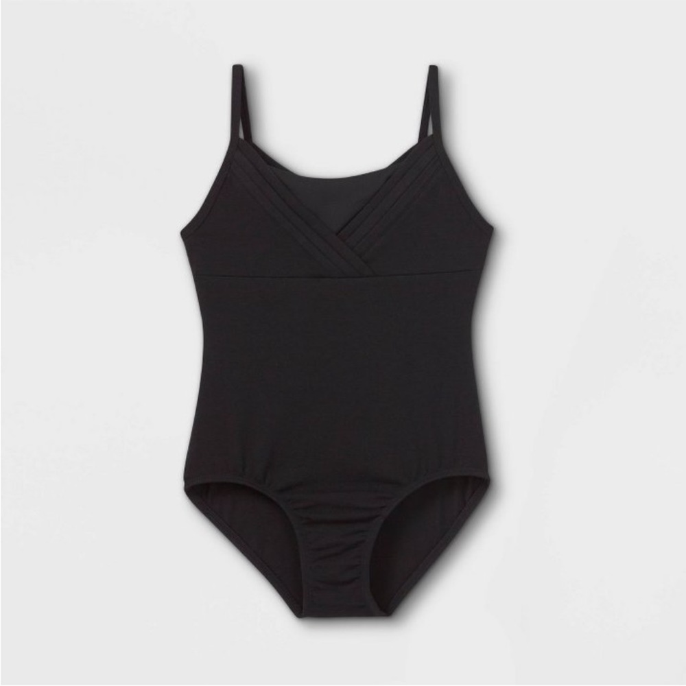 Girls cami dance Leotard black NWT